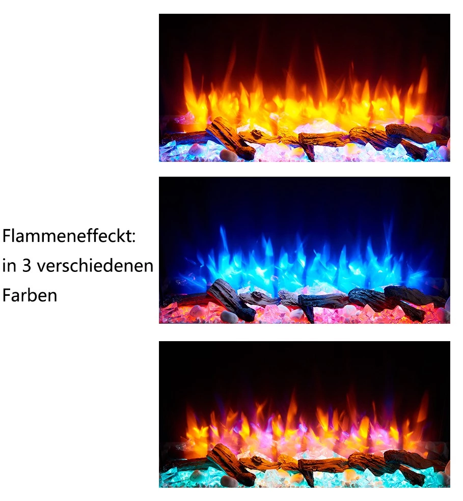 RICHEN Elektrokamin Naran, Weiß - Ohne Glasplatte 4 RICHEN Elektrokamin Naran, Weiß - Ohne Glasplatte – Bild 4
