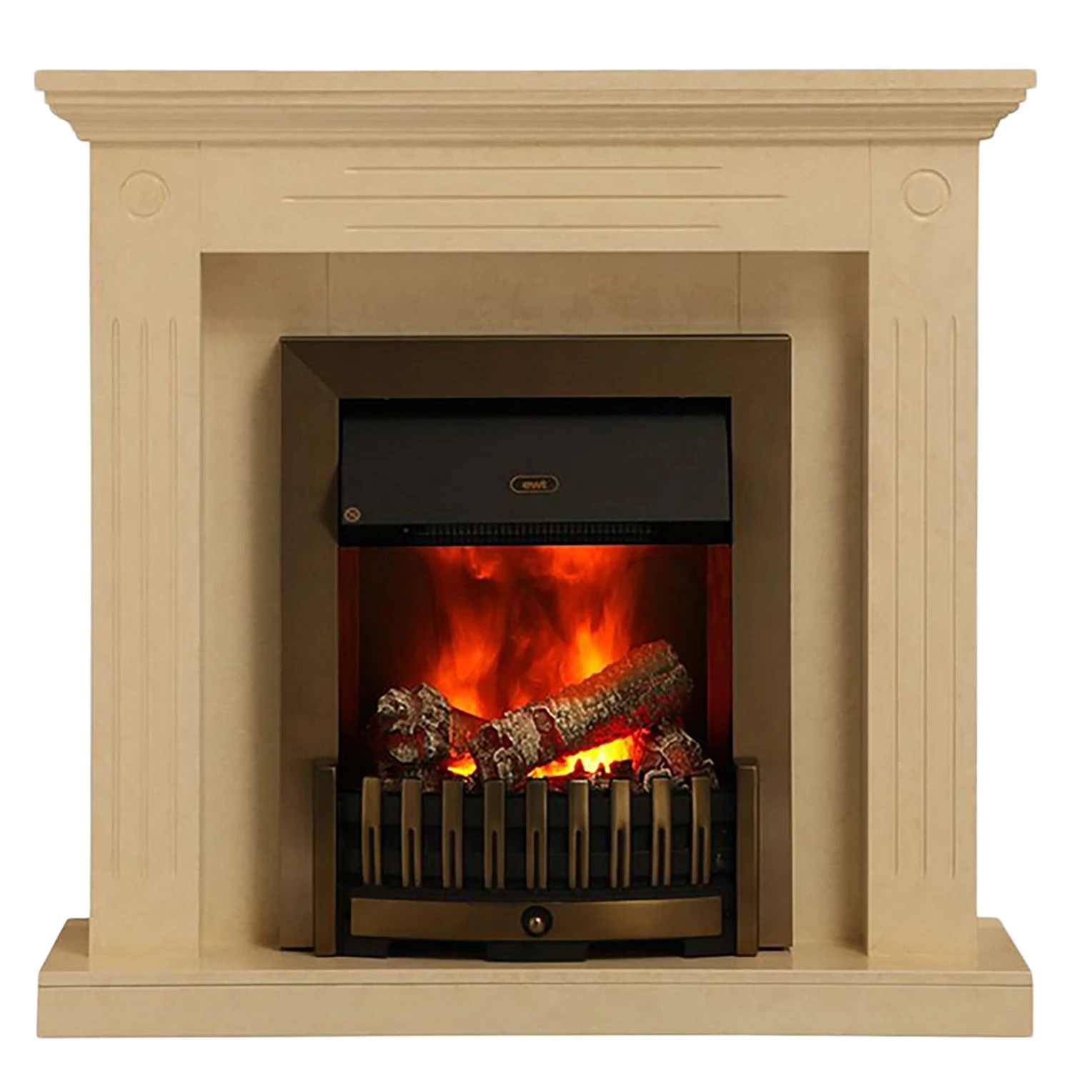Montreux Elektrokamin Washington - Creme/Beige marmoriert 4 Montreux Elektrokamin Washington - Creme/Beige marmoriert – Bild 4