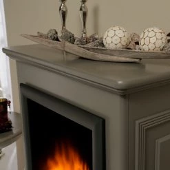 Montreux Elektrokamin Waldhof - Tulpenbaumholz teilmassiv - Grau -Badaufbewahrung Verkäufe 1000017447 220614 040 DETAILS P000000001000017447