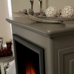 Montreux Elektrokamin Waldhof - Tulpenbaumholz teilmassiv - Grau -Badaufbewahrung Verkäufe 1000017447 220614 070 DETAILS P000000001000017447