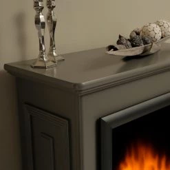 Montreux Elektrokamin Waldhof - Tulpenbaumholz teilmassiv - Grau -Badaufbewahrung Verkäufe 1000017447 220614 076 DETAILS P000000001000017447