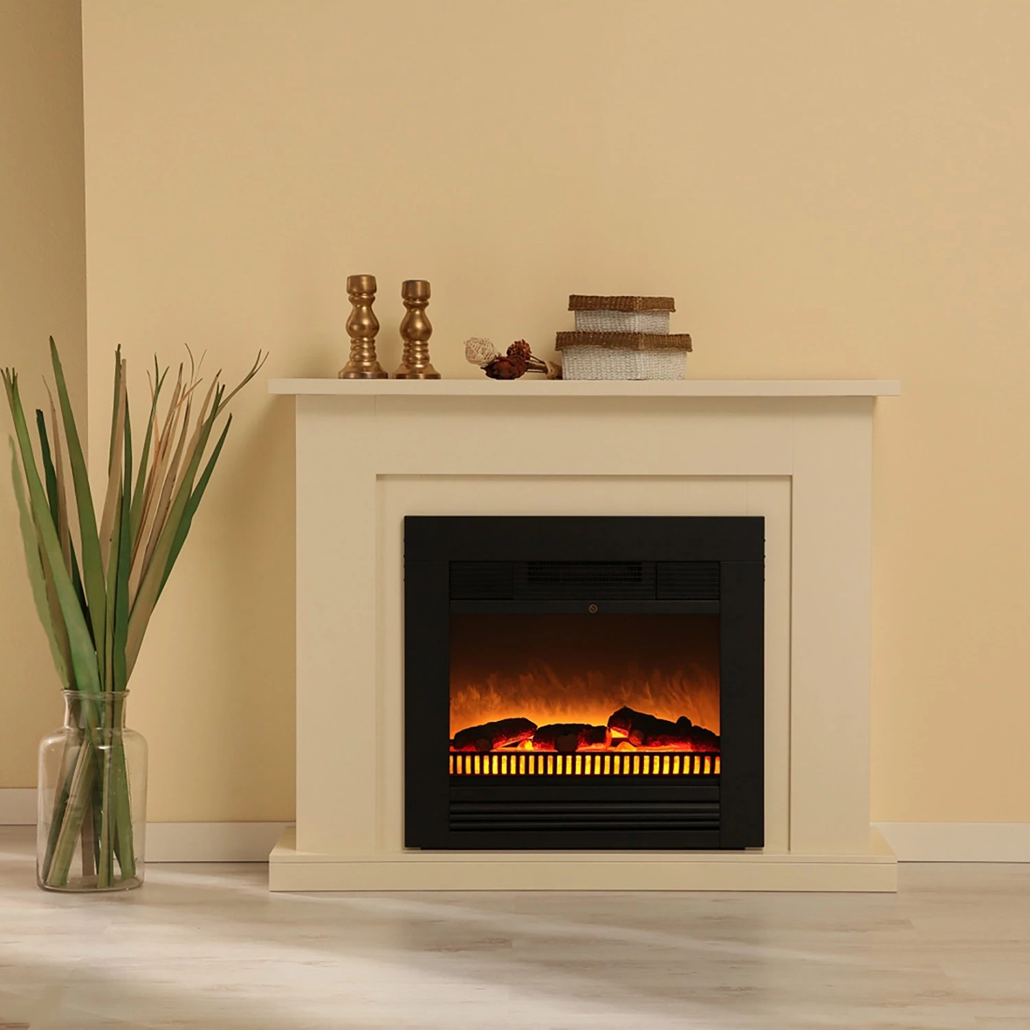 Montreux Elektrokamin Shad - Cremeweiß 2 Montreux Elektrokamin Shad - Cremeweiß – Bild 2