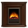 Montreux Elektro-Eckkamin Neptun - Dunkelbraun