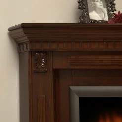 Montreux Elektro-Eckkamin Neptun - Dunkelbraun -Badaufbewahrung Verkäufe 1000017585 220614 041 DETAILS P000000001000017585