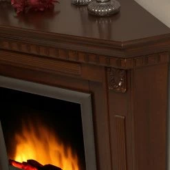 Montreux Elektro-Eckkamin Neptun - Dunkelbraun -Badaufbewahrung Verkäufe 1000017585 220614 043 DETAILS P000000001000017585