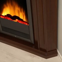 Montreux Elektro-Eckkamin Neptun - Dunkelbraun -Badaufbewahrung Verkäufe 1000017585 220614 047 DETAILS P000000001000017585