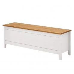 Badaufbewahrung Verkäufe 41 Maison Belfort Wäschetruhe Cenan - Kiefer massiv - Kiefer Weiß / Kiefer Laugenfarbig