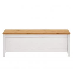 Maison Belfort Wäschetruhe Cenan - Kiefer massiv - Kiefer Weiß / Kiefer Laugenfarbig -Badaufbewahrung Verkäufe 1000104247 211122 08320200072 DETAILS P000000001000104247