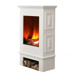 Ridgevalley Elektrokamin Schwerin - Weiß