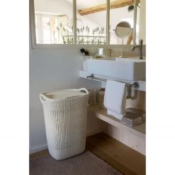 Curver Wäschekorb Knit (2-teilig) - Kunststoff - Sandgrau -Badaufbewahrung Verkäufe 1000150492 181219 06535500169 MOOD GALLERYIMAGES P000000001000150492 mood