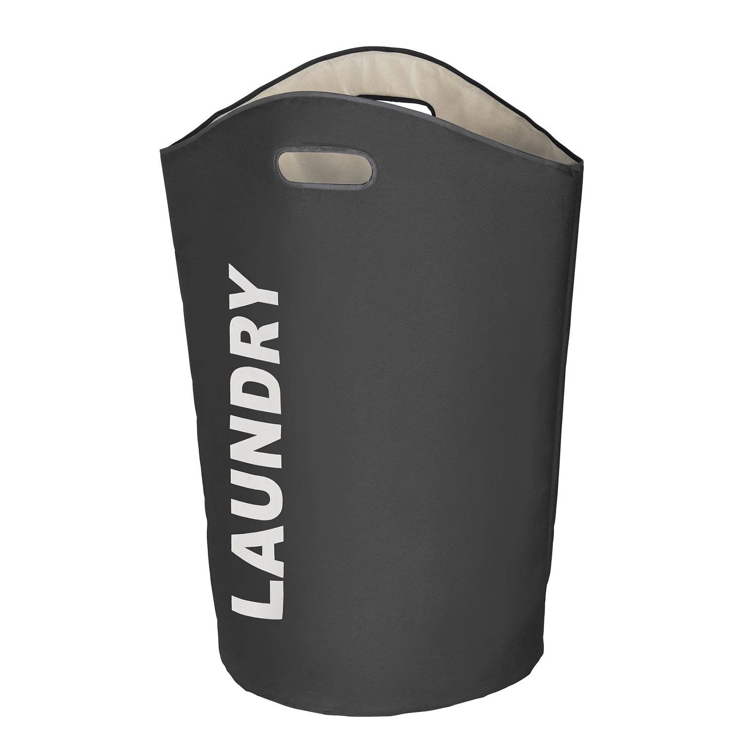 WENKO Wäschesammler Lumo - Kunststoff - Dunkelgrau 1 WENKO Wäschesammler Lumo - Kunststoff - Dunkelgrau