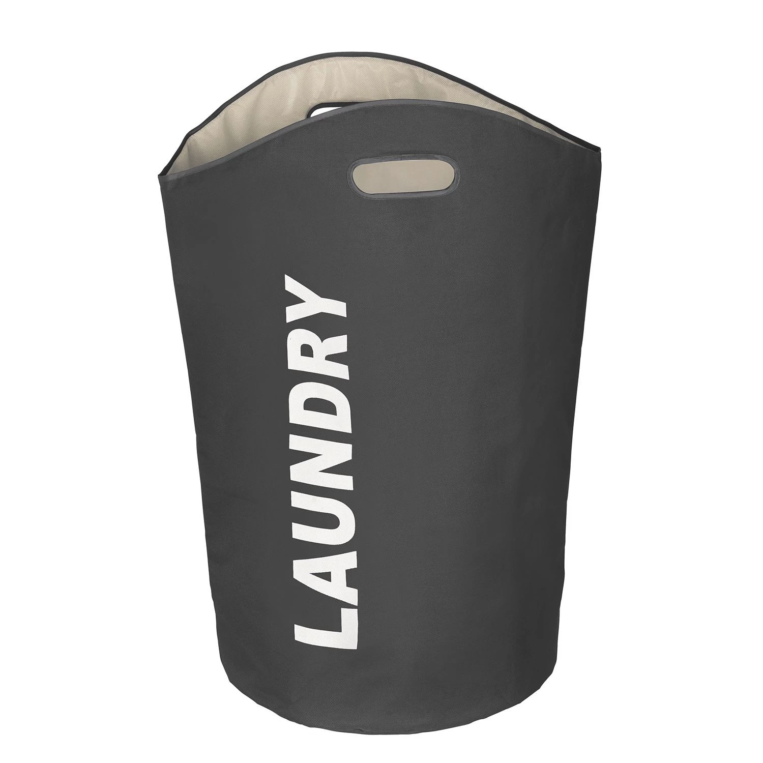 WENKO Wäschesammler Lumo - Kunststoff - Dunkelgrau 3 WENKO Wäschesammler Lumo - Kunststoff - Dunkelgrau – Bild 3