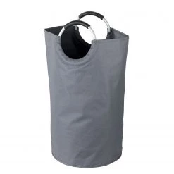 WENKO Wäschesammler Jumbo - Kunststoff - Dunkelgrau