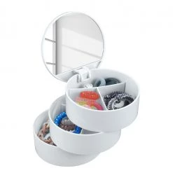 WENKO Kosmetik-Tower Venado - Acrylglas - Weiß -Badaufbewahrung Verkäufe 1000151519 181228 14261500040 GALLERYIMAGES P000000001000151519