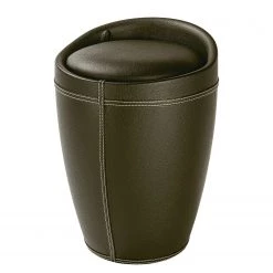 WENKO Badhocker Candy II - Kunststoff / Webstoff - Espresso