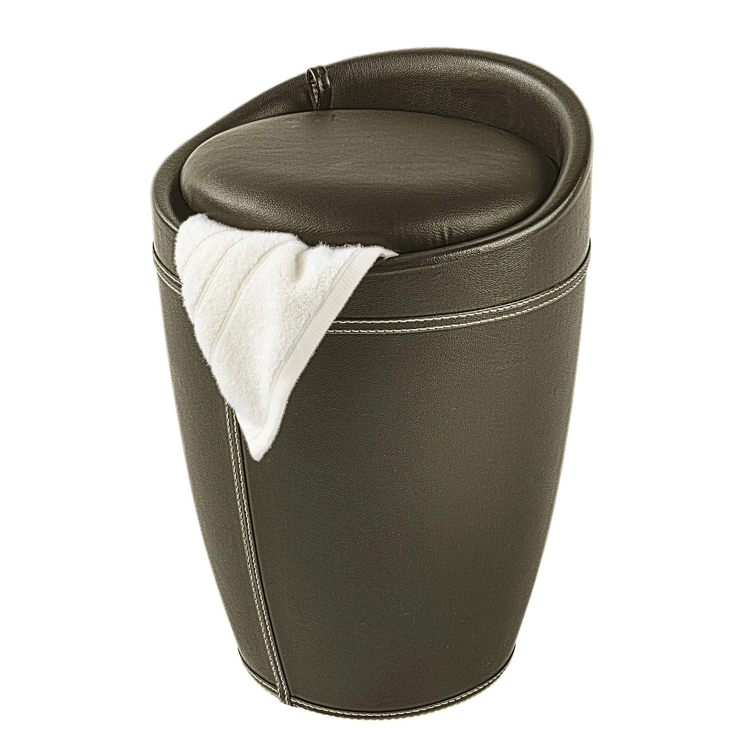 WENKO Badhocker Candy II - Kunststoff / Webstoff - Espresso 3 WENKO Badhocker Candy II - Kunststoff / Webstoff - Espresso – Bild 3