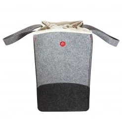 Flechtwaren Müller Wäschetasche Wool Bay - Webstoff - Grau