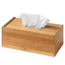 WENKO Kosmetiktuchbox Terra - Bambus - Braun