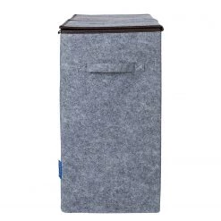 WENKO Wäschesammler Filz Duo - Polyester - Grau / Braun -Badaufbewahrung Verkäufe 1000181682 190716 12371700806 DETAILS P000000001000181682