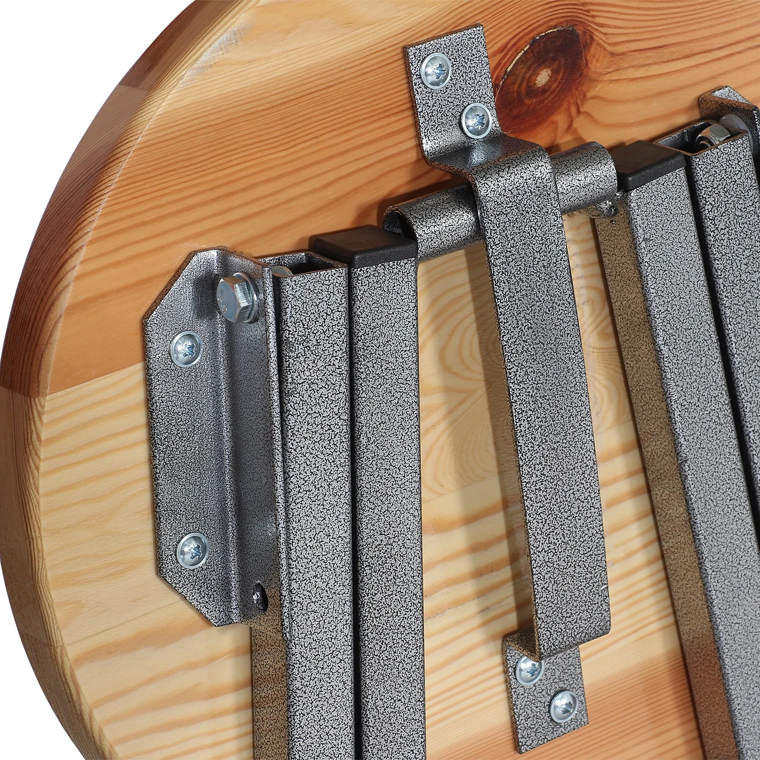 Siena Garden Barhocker Clancy - Stahl / Kiefer massiv - Silver / Braun 4 Siena Garden Barhocker Clancy - Stahl / Kiefer massiv - Silver / Braun – Bild 4