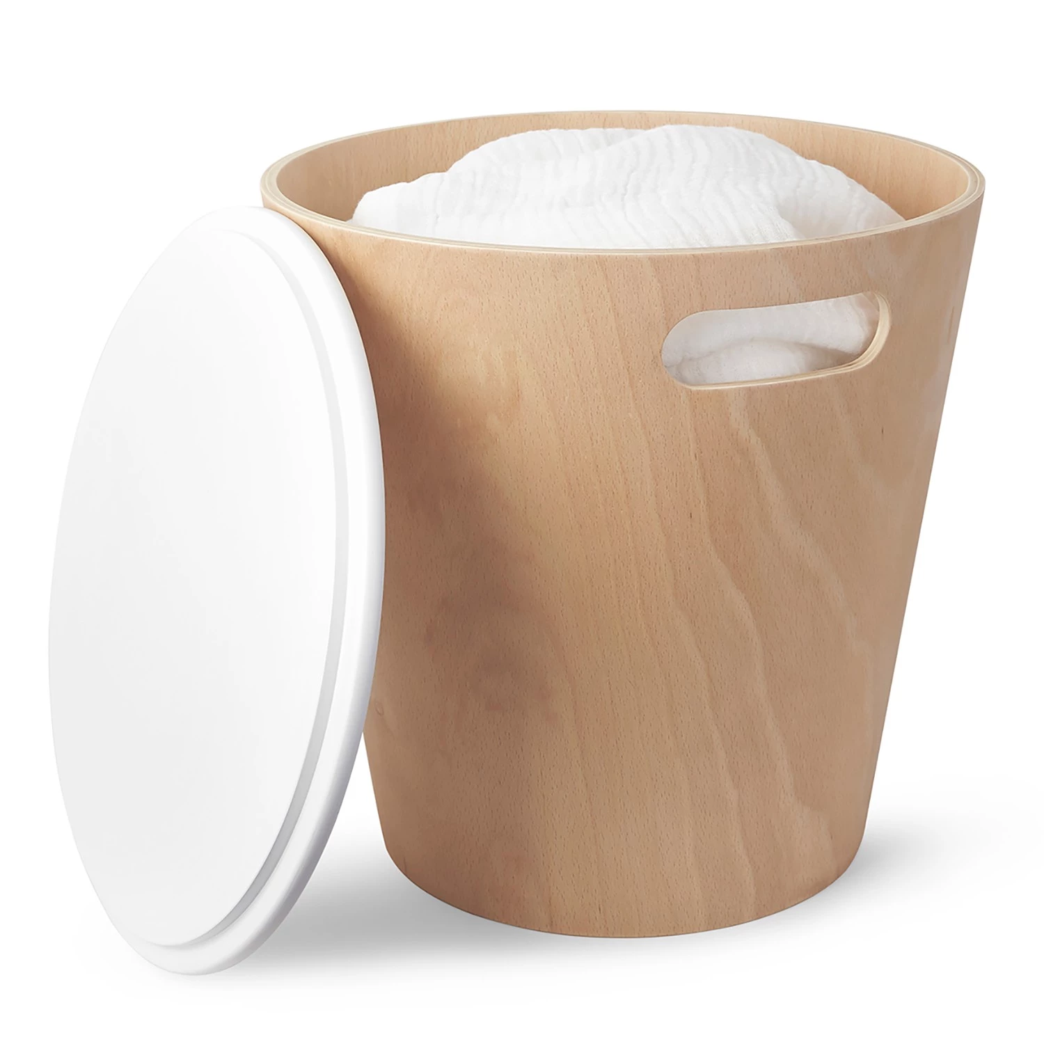 Umbra Stauraumhocker Woodrow - Beige 10 Umbra Stauraumhocker Woodrow - Beige – Bild 10