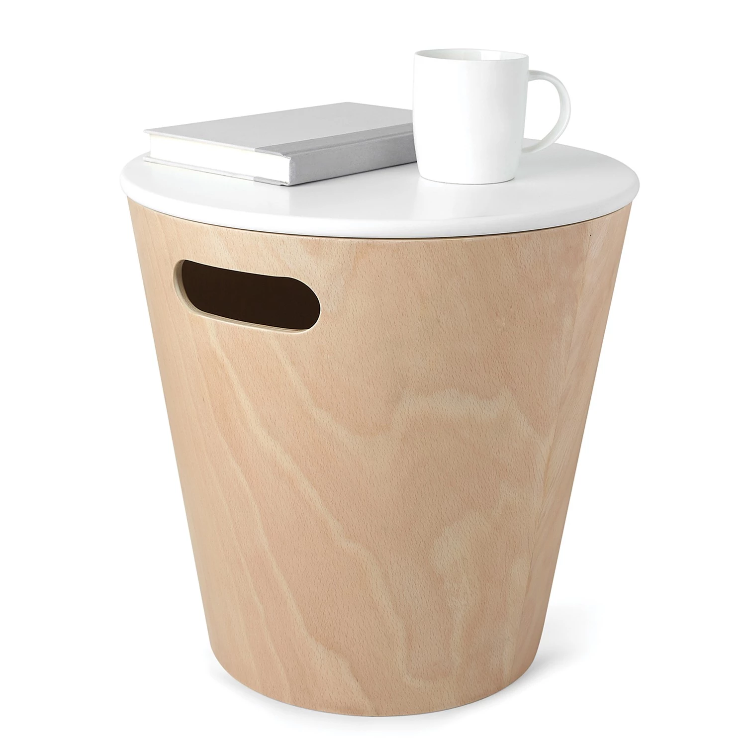 Umbra Stauraumhocker Woodrow - Beige 11 Umbra Stauraumhocker Woodrow - Beige – Bild 11