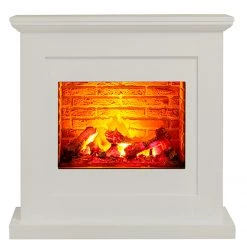 Loftscape Elektrokamin Toronto - Brilliantweiß - Einsatz Stein Dekor -Badaufbewahrung Verkäufe 1000224495 200922 15381900004 DETAILS P000000001000224495