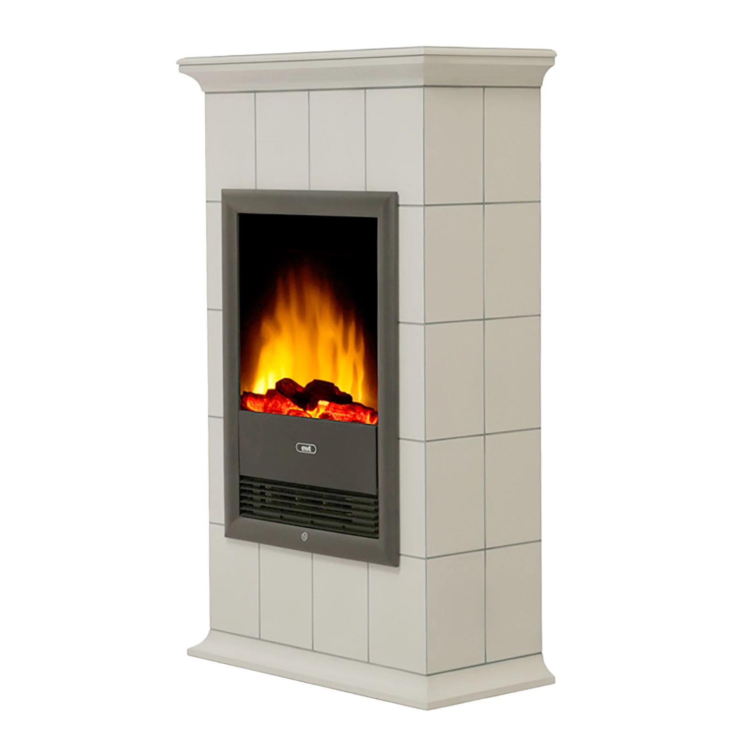 Ridgevalley Elektrokamin Binz - Cremeweiß 1 Ridgevalley Elektrokamin Binz - Cremeweiß