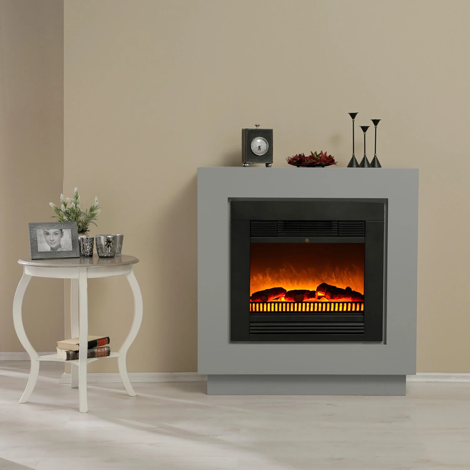 Loftscape Elektrokamin Baltrum - Grau 3 Loftscape Elektrokamin Baltrum - Grau – Bild 3