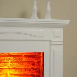 Ridgevalley Elektrokamin Calgary - Brilliantweiß - Einsatz Stein Dekor -Badaufbewahrung Verkäufe 1000224507 200922 15395100106 DETAILS P000000001000224507