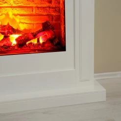 Ridgevalley Elektrokamin Calgary - Brilliantweiß - Einsatz Stein Dekor -Badaufbewahrung Verkäufe 1000224507 200922 15395200107 DETAILS P000000001000224507