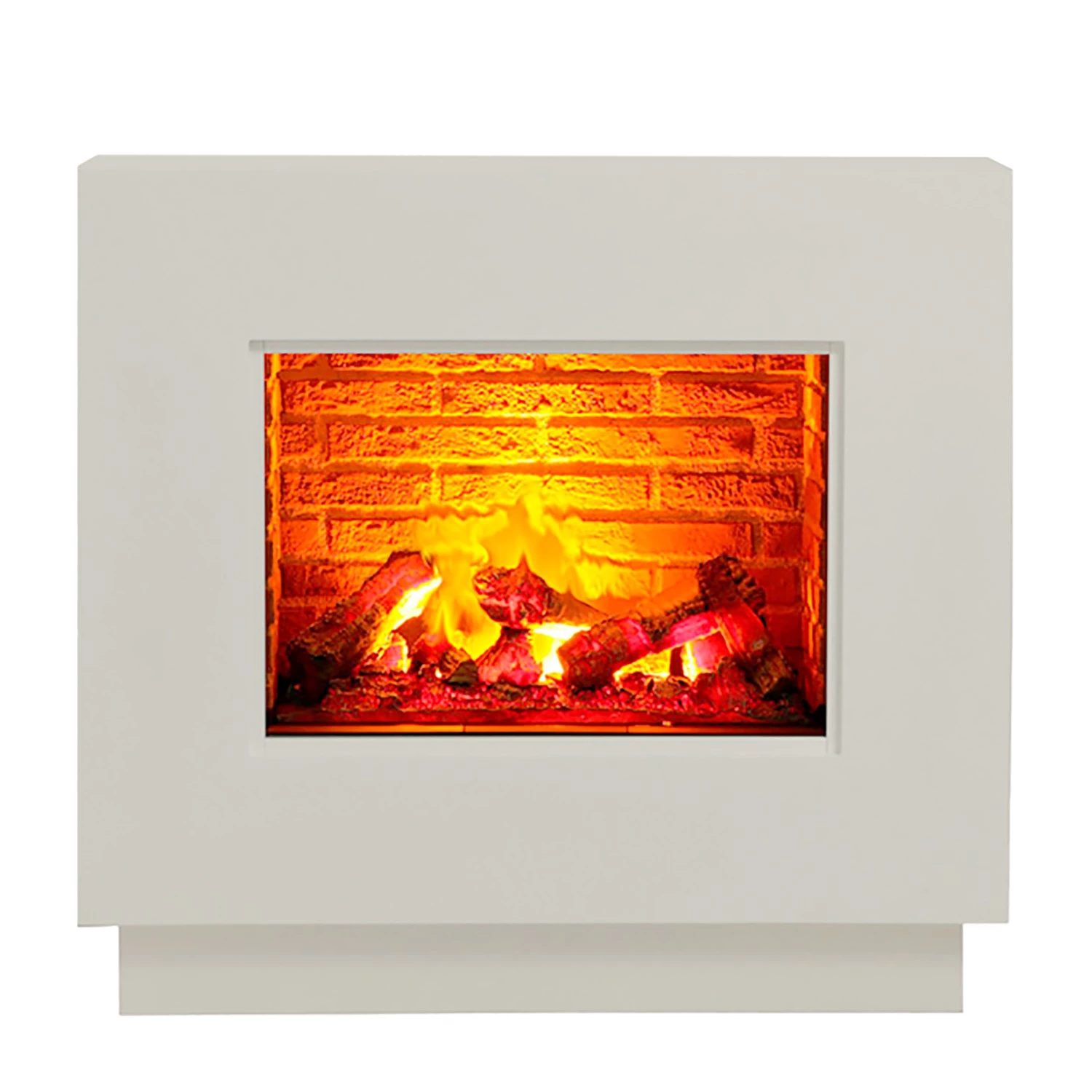 Loftscape Elektrokamin Borkum - Weiß - Einsatz Stein Dekor 4 Loftscape Elektrokamin Borkum - Weiß - Einsatz Stein Dekor – Bild 4