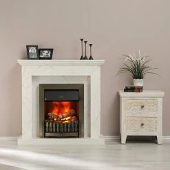 Loftscape Elektrokamin Boyne - Marmor Weiß Dekor -Badaufbewahrung Verkäufe 1000230615 201113 12533200058 MOOD DETAILS P000000001000230615 mood