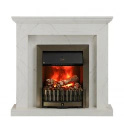 Loftscape Elektrokamin Boyne - Marmor Weiß Dekor -Badaufbewahrung Verkäufe 1000230615 201113 12533200059 DETAILS P000000001000230615