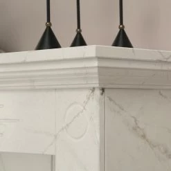 Loftscape Elektrokamin Boyne - Marmor Weiß Dekor -Badaufbewahrung Verkäufe 1000230615 201113 12533500062 DETAILS P000000001000230615