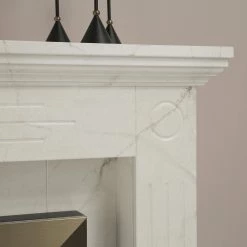 Loftscape Elektrokamin Boyne - Marmor Weiß Dekor -Badaufbewahrung Verkäufe 1000230615 201113 12534400069 DETAILS P000000001000230615