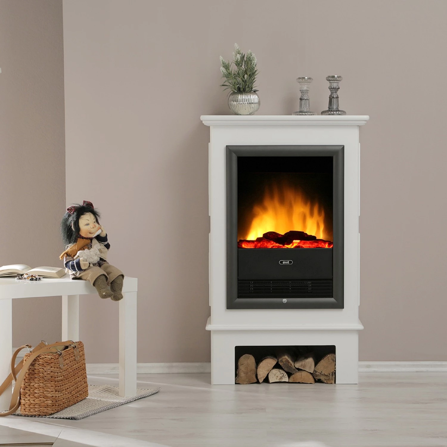 Loftscape Elektrokamin Toudon - Weiß 3 Loftscape Elektrokamin Toudon - Weiß – Bild 3