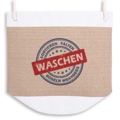 Flechtwaren Müller Wäschesammler Jussy III - Jute / Baumwolle - Beige -Badaufbewahrung Verkäufe 1000232223 201125 09081800021 DETAILS P000000001000232223