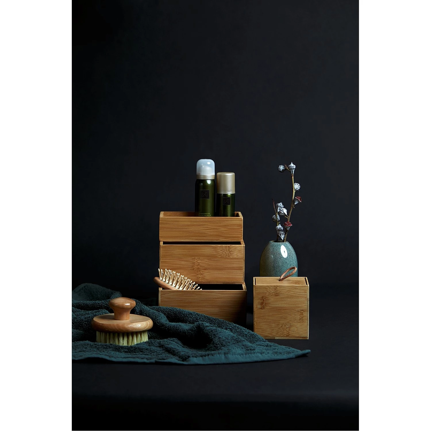 WENKO Bambus Ablage Terra (2er-Set) - Bambus - Braun - 22 x 15 cm 2 WENKO Bambus Ablage Terra (2er-Set) - Bambus - Braun - 22 x 15 cm – Bild 2