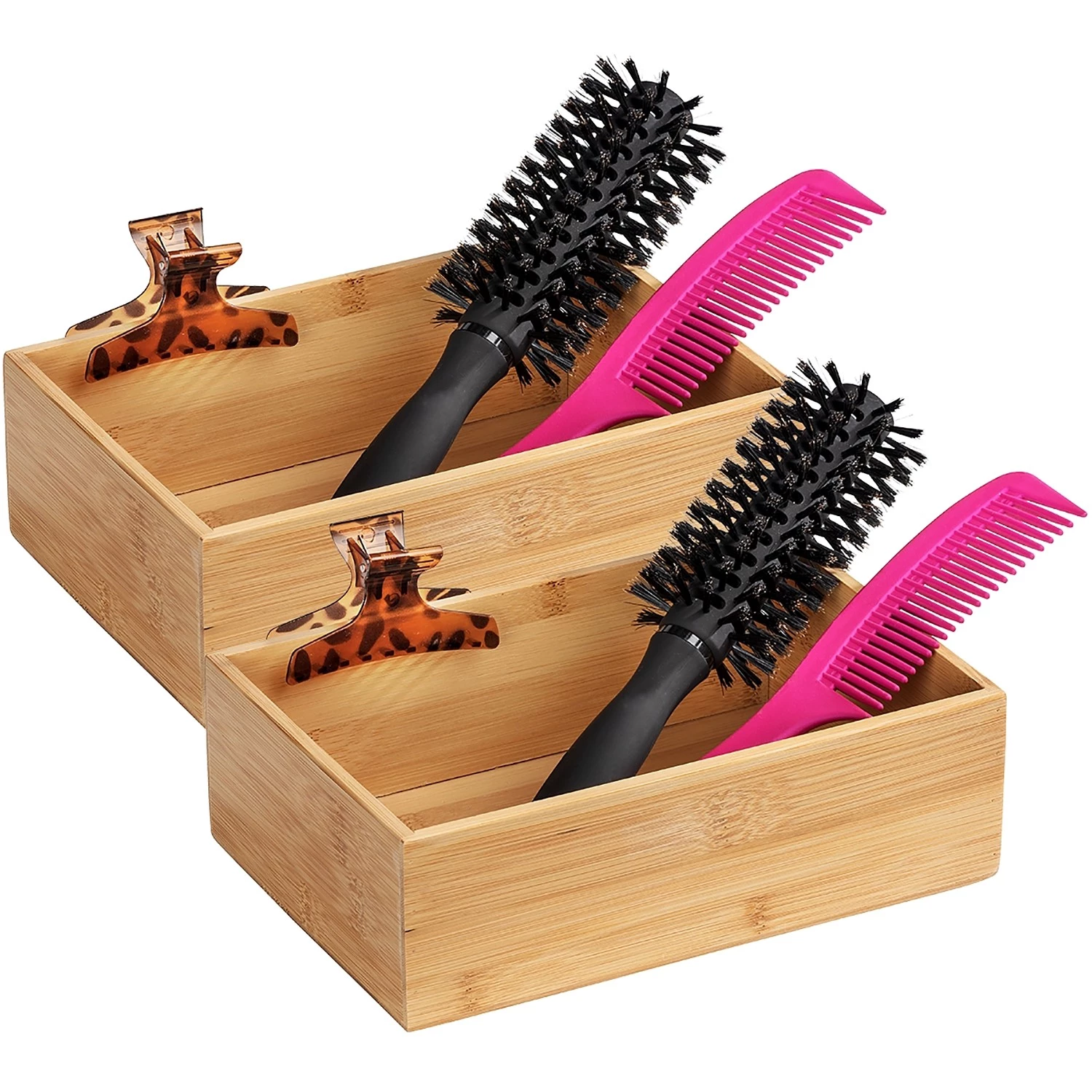 WENKO Bambus Ablage Terra (2er-Set) - Bambus - Braun - 22 x 15 cm 4 WENKO Bambus Ablage Terra (2er-Set) - Bambus - Braun - 22 x 15 cm – Bild 4