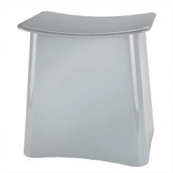 Wenko 2in1 Hocker - Polyester - Grau