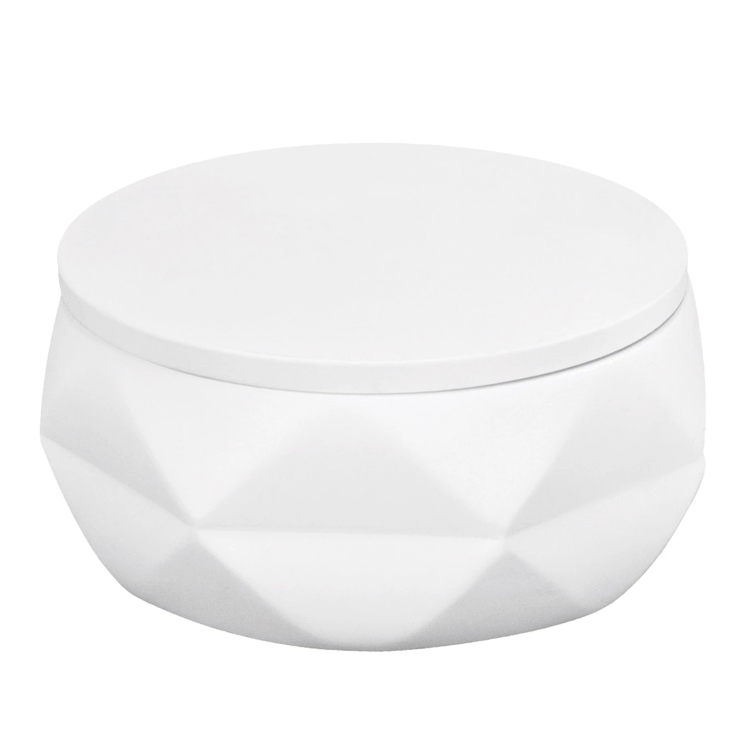 Kleine Wolke Wattedose Crackle Jar - Polyresin - Weiß 1 Kleine Wolke Wattedose Crackle Jar - Polyresin - Weiß