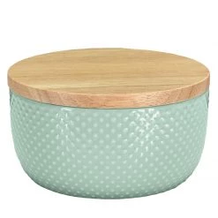 Kleine Wolke Wattedose Dotty - Steinzeug - Mint