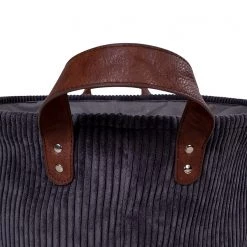 Twentyfour Wäschekorb Augusta - Baumwollstoff - Grau -Badaufbewahrung Verkäufe 1000253653 210319 11463500089 DETAILS P000000001000253653