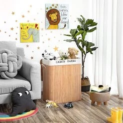 Songmics Wäschekorb Beaulon - Bambus / Webstoff - Weiß -Badaufbewahrung Verkäufe 1000254550 210326 08443300225 MOOD DETAILS P000000001000254550 mood