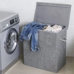 Songmics Wäschekorb Bellou - Leinen - Grau -Badaufbewahrung Verkäufe 1000254997 210326 08452000641 MOOD DETAILS P000000001000254997 mood