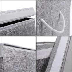 Songmics Wäschekorb Bellou - Leinen - Grau -Badaufbewahrung Verkäufe 1000254997 210326 08452100648 DETAILS P000000001000254997