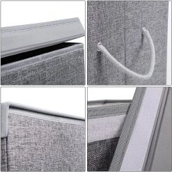 Songmics Wäschekorb Auxonne - Leinen - Grau -Badaufbewahrung Verkäufe 1000255109 210326 08453200745 DETAILS P000000001000255109