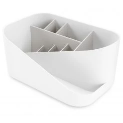 Umbra Kosmetik-Organizer Glam - Polystrene - Weiß / Grau