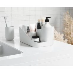 Umbra Kosmetik-Organizer Glam - Polystrene - Weiß / Grau -Badaufbewahrung Verkäufe 1000255600 210330 14354300003 MOOD DETAILS P000000001000255600 mood